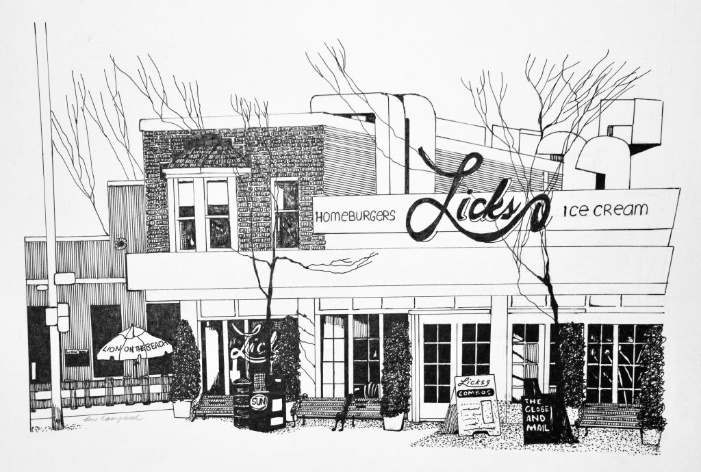 Lick's by artist Beverly Campbell